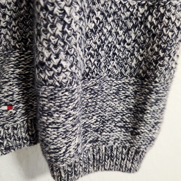 Tommy Hilfiger Women's Navy Crew Cableknit Pullover Sweater XL - Picture 4 of 8